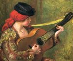 Young spanish woman with a guitar 1898